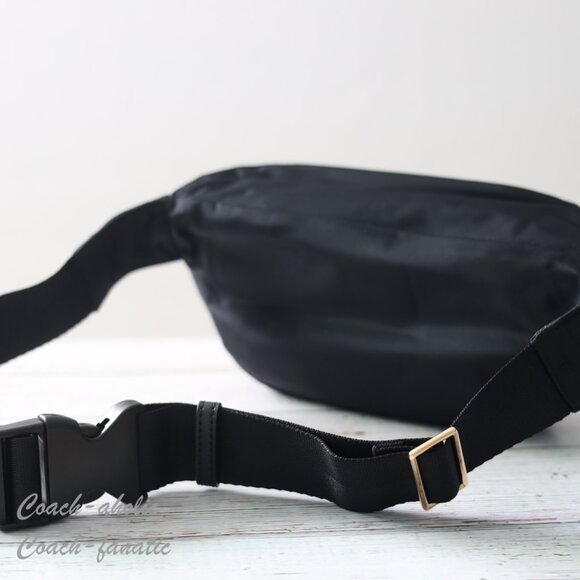 NWT Tory Burch Nylon Belt Bag Fanny Pack Crossbody in Black - Picture 8 of 11